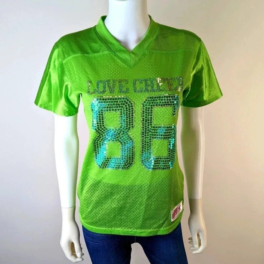 Soffe Green Love Cheer Jersey - Small